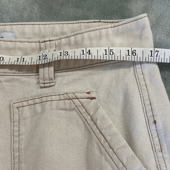 Old Navy Women's utility straight - natural beige size 12 high rise straight - Picture 8 of 12